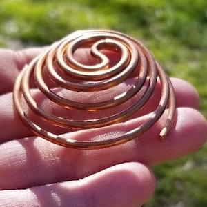 Large Lost Cubit Copper Spiral
