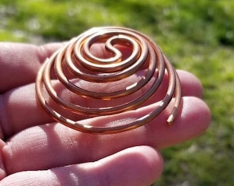 Large Lost Cubit Copper Spiral