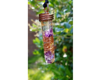 Amethyst Orgone Pendant/Pendulum