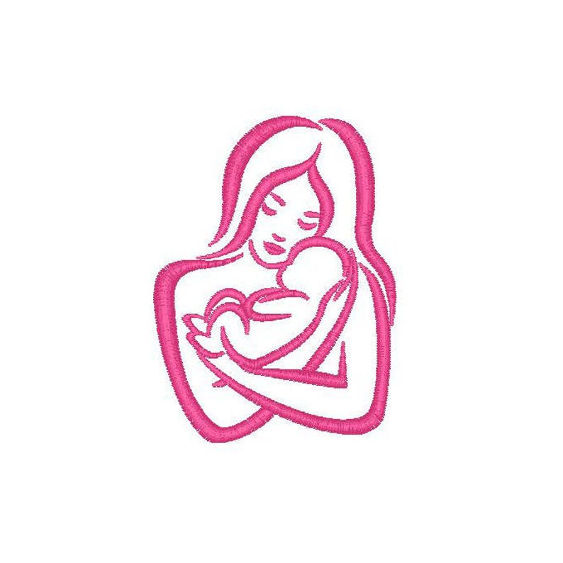Mother and baby machine embroidery design 1 size for  etsy Mother and baby machine embroidery design 1 size for  etsy