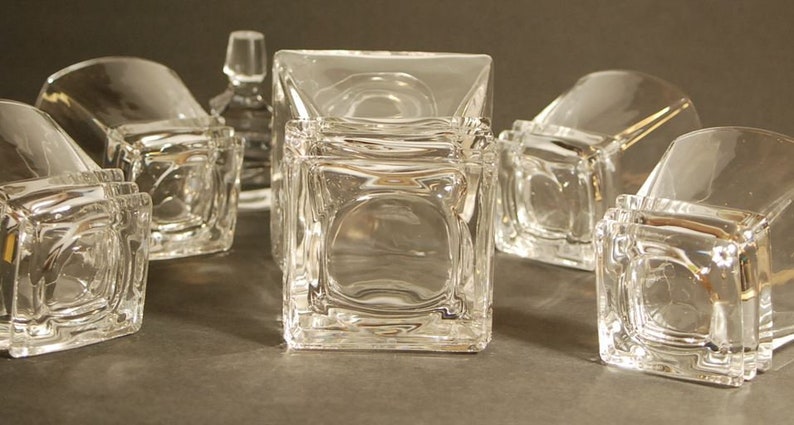 Barski Crystal Decanter and Tumblers