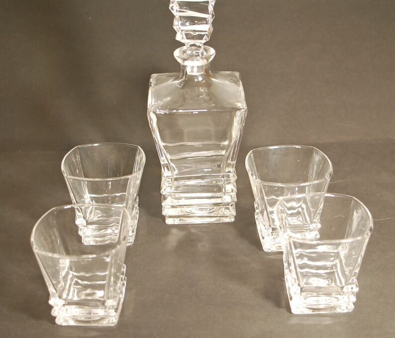 Barski Crystal Decanter and Tumblers - Thumbnail 3