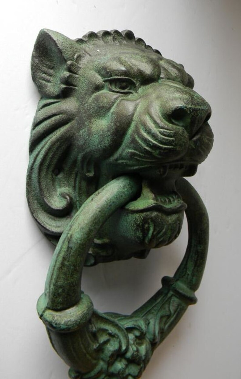 Large Cast Iron Gothic Style Lion Door Knock - Etsy