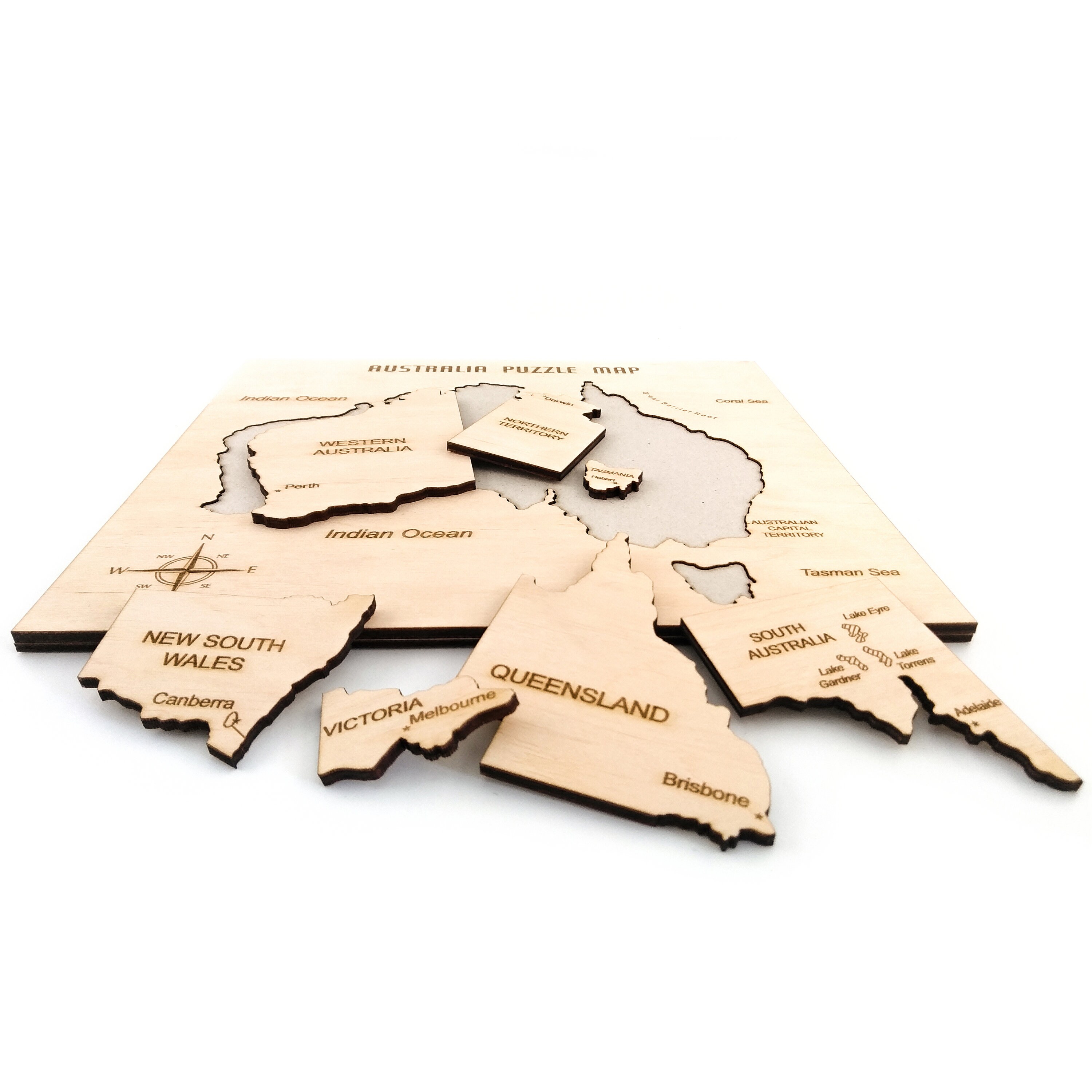 Rustic Australia Map Puzzle, Educational Wooden Toy, Traveler Gift - Etsy