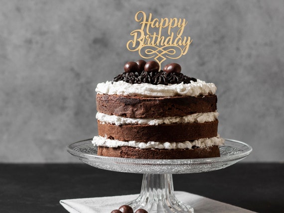 Happy Birthday Cake Topper, Birthday Decorations, Birthday