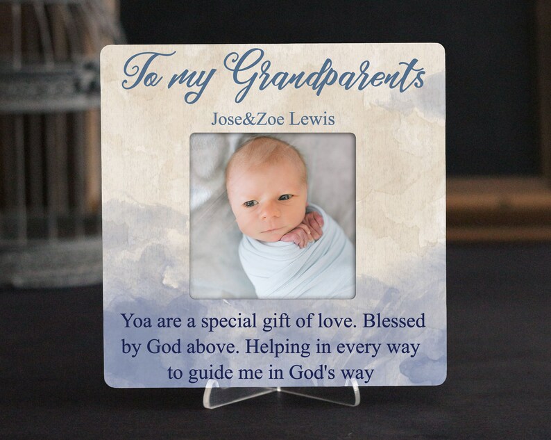 Godmother Godfather Godparents GIFT Personalized Picture Frame Baptism My Loving Godparents