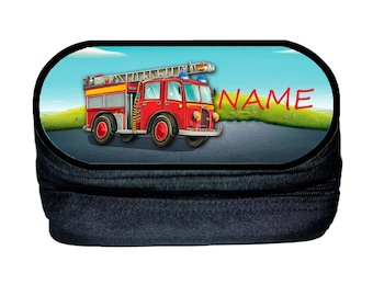 Fire brigade pen box personalized | Pen case with name | pencil case | pencil case