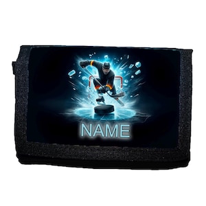 Kinder Geldbörse mit Name / Eishockey / Geldbeutel / personalisierbar