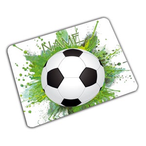 Vesperbrett mit Name / Fußball / personalisierbar / personalisiert / Frühstücksbrett Kinder