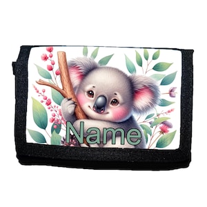 Kinder Geldbörse mit Name / Koala / Geldbeutel / personalisierbar