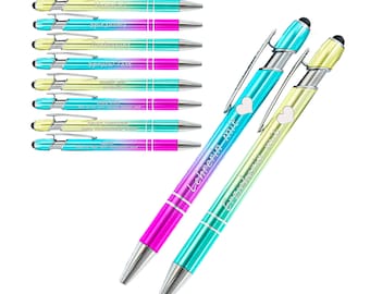 Farewell gift for a preschool teacher | Gift for a teacher | Gift idea for a daycare provider | Engraved ballpoint pen | Touch pen | Thank you by name