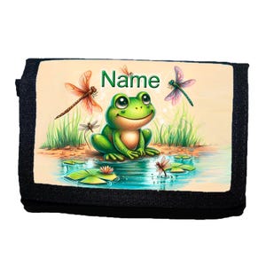 Kinder Geldbörse mit Name / Frosch / Geldbeutel / personalisierbar