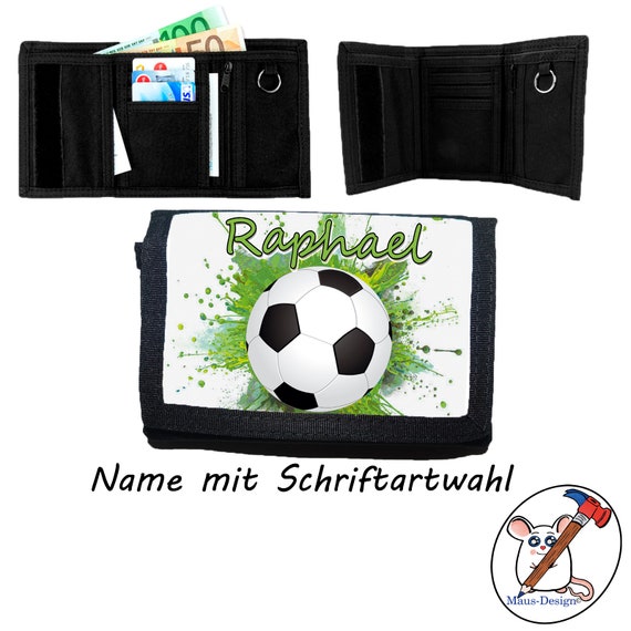 2 Fussball Kinder Geldb/örse Geldbeutel Portemonnaie Football /…