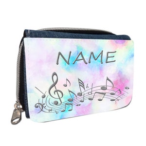 Melodie Geldbörse mit Namen / Geldbeutel Portemonnaie / personalisierbar / Kinder / Geschenk zur Einschulung Schultüte Geldgeschenk