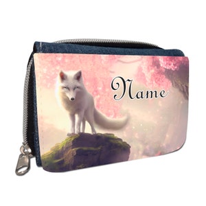 Fuchs Geldbörse mit Namen / Geldbeutel Portemonnaie / personalisierbar / für Kinder / Geschenk zur Einschulung Schultüte Geldgeschenk