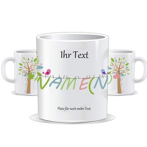 Cup with name and desired text | Personalized cup as a thank you, get well soon, birthday, Christmas, farewell