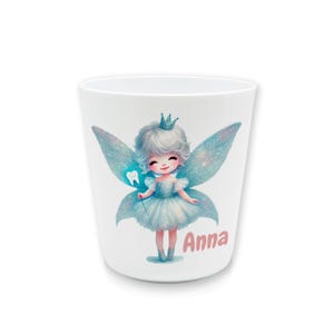 Zahnfee Zahnputzbecher Kunststoff mit Namen | Kinder Trinkbecher personalisiert | Zähneputzen | Kinderbecher  | Kunststoffbecher BPA frei