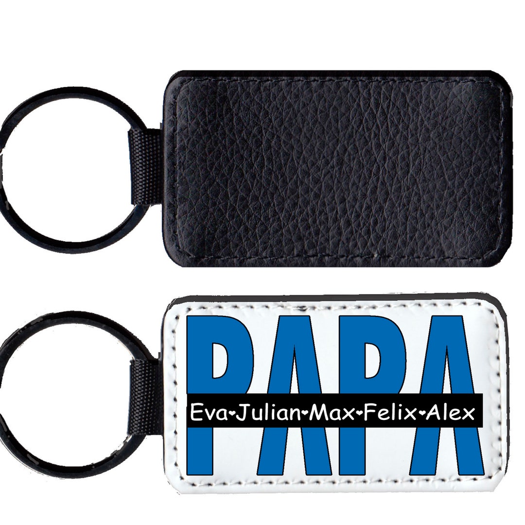 Key Ring PAPA With Names Color Changeable / Imitation - Etsy