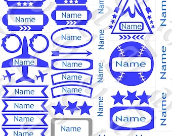 Name Sheet Labels svg studio3 V3 DOWNLOAD decals