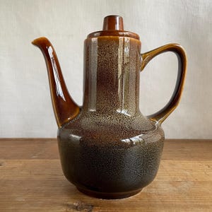 Vintage Mirostowice Mid-century Porcelain Coffee Pot, Adam Sadulski Design, Polish Pottery, Circa 1976