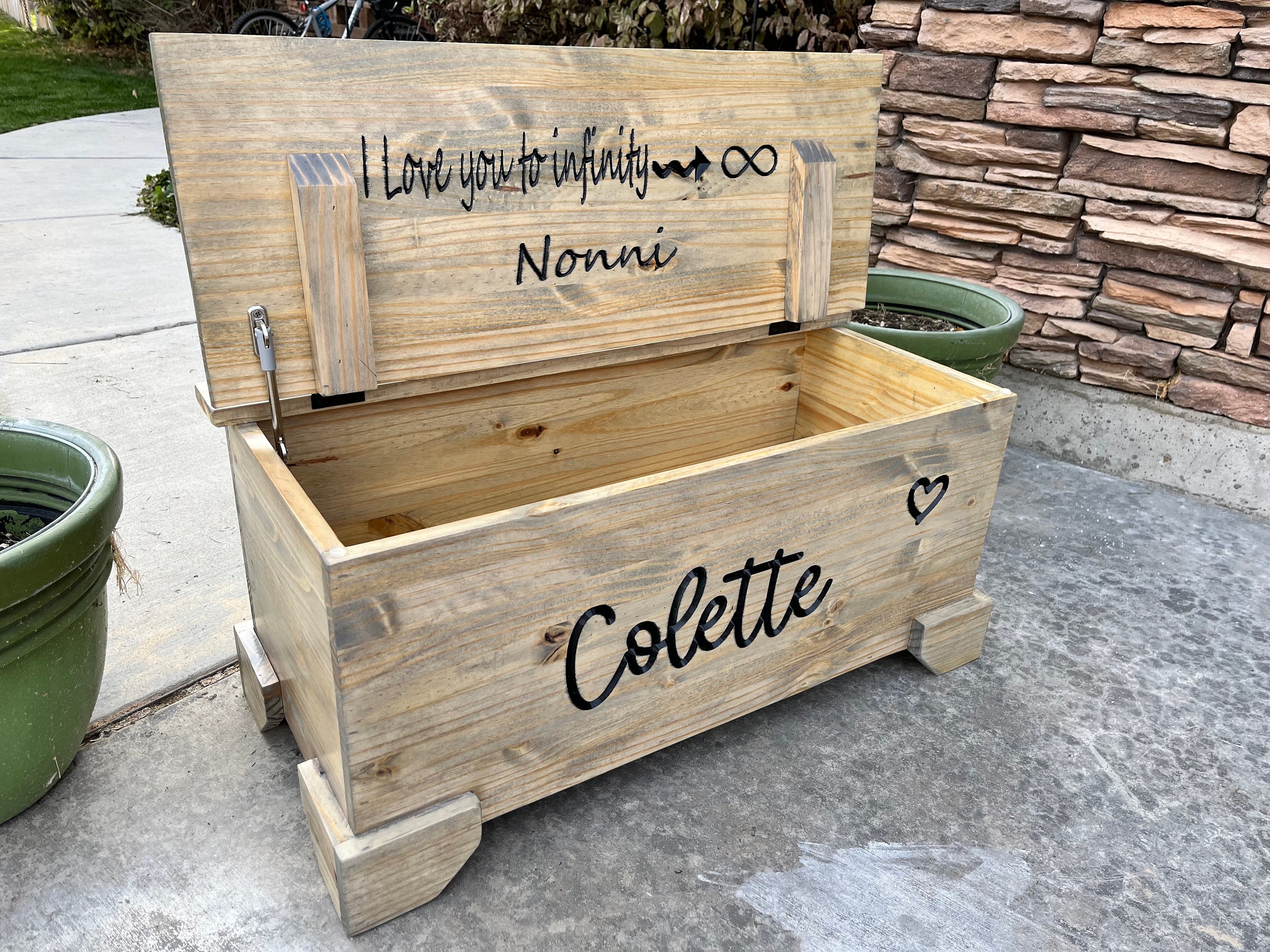 handmade wooden toy boxes for sale