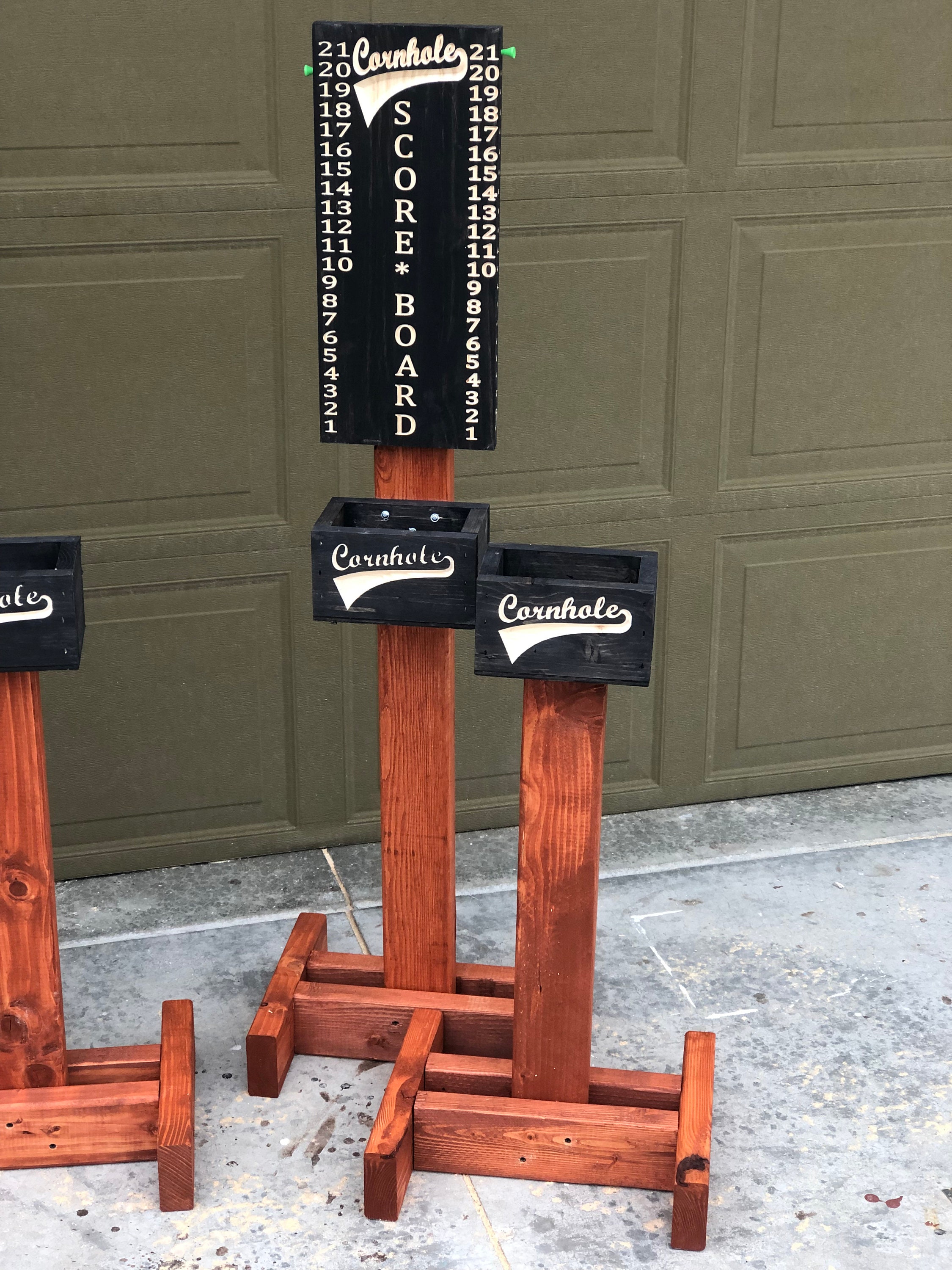 Metal Cornhole Scoreboard With Drink Holders Corn Jamaica