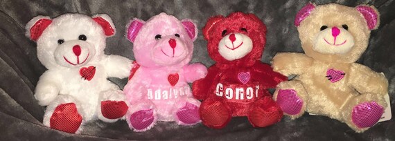personalized valentine plush
