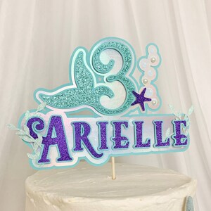 Mermaid Cake Topper, Mermaid Birthday, Mermaid Party, Mermaid Theme, Under the Sea Cake Topper, Under the Sea Birthday
