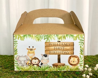 Baby Safari Party Favors, Baby Safari Gift Boxes, Baby Safari Birthday, Jungle Party Favors, Jungle Gift Boxes, Jungle Birthday