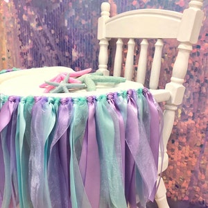 Mermaid High Chair Banner, Mermaid ONE Birthday Banner, Mermaid First Birthday Banner, Mermaid Birthday Banner, Mermaid Birthday Garland image 4