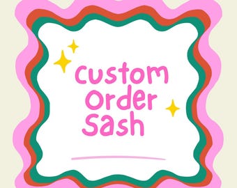 Custom Wreath Sash
