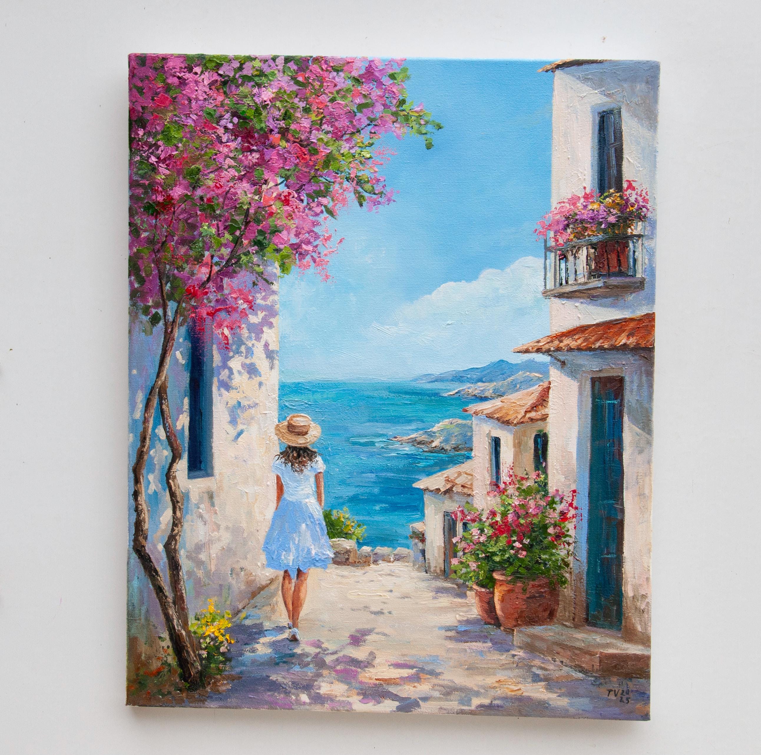 Bougainvillea oil paint - Etsy 日本