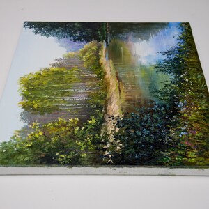 Forest Lake Oil Painting Original Summer Landscape Art (14x16 In) - Etsy