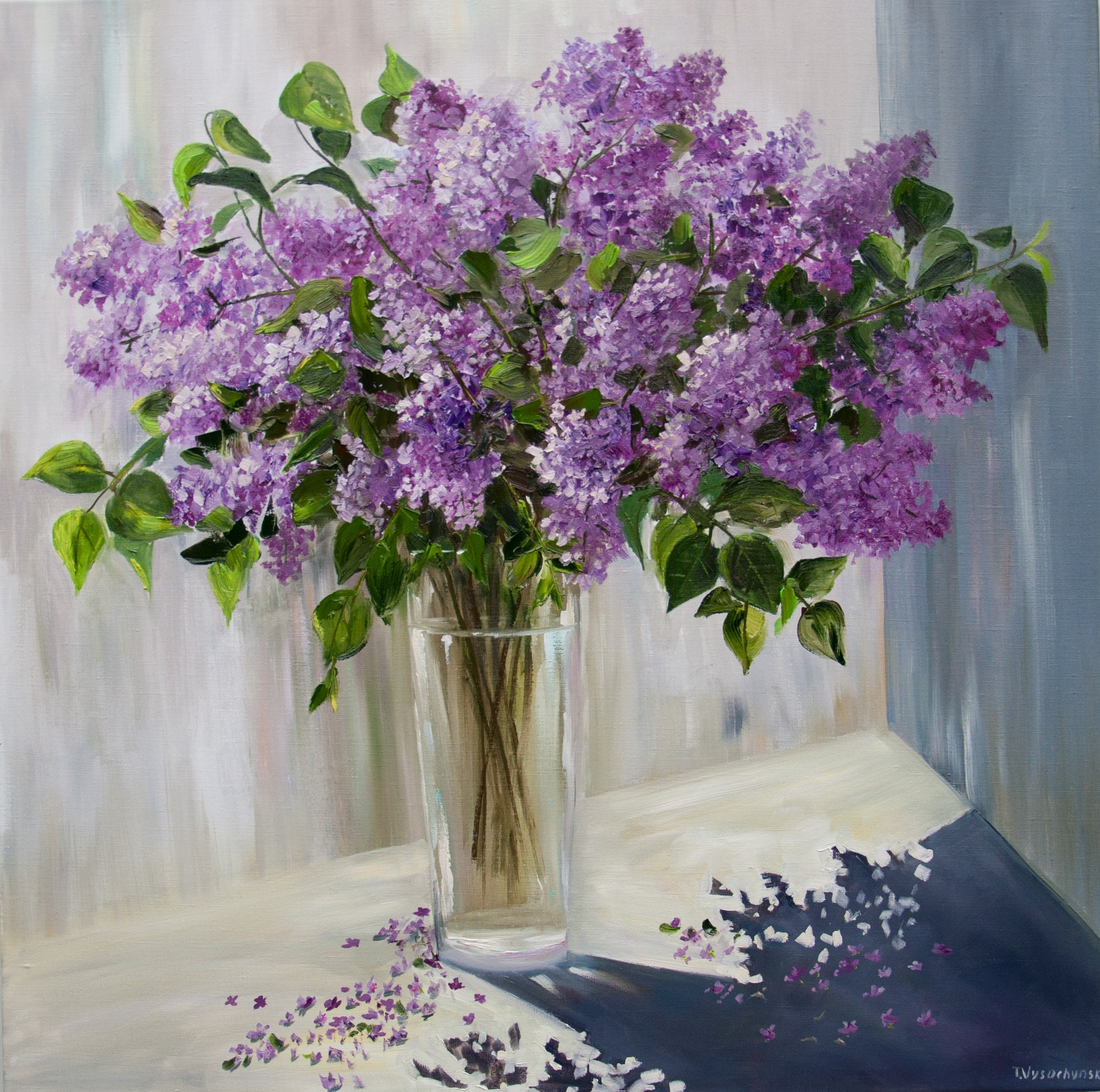 油彩画 バラとライラックの静止画　Jean-Marc（ジャン＝マルク） 2004 il_fullxfull.2317478316_gpqh.jpg