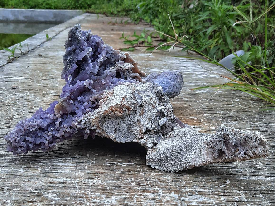 Rare Collection Indonesia Sparkling Grape Agate - Big Specimen With ...