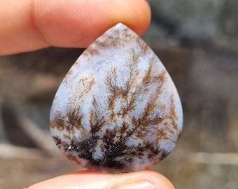 Plume Agate Cabochon - Indonesian Plume Agate Stone