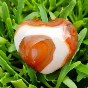 Love Shape Carnelian - Healing Stone and Chakra -  Carnelian