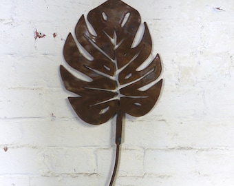 Monstera, Banana Leaf/Plant Garden Art, Plant Stake