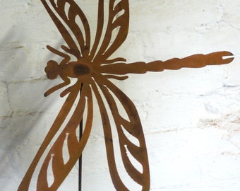 Large Dragonfly, Plant Pin, Garden Decoration