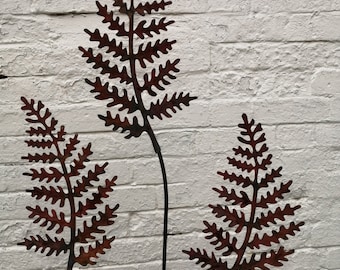 The Fern set of 3 , Plant support/stake/pin, Garden art