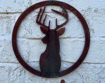Stags head wall plaque