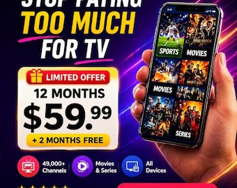 Android TV Streaming Setup Service and iptv template (Digital Download)