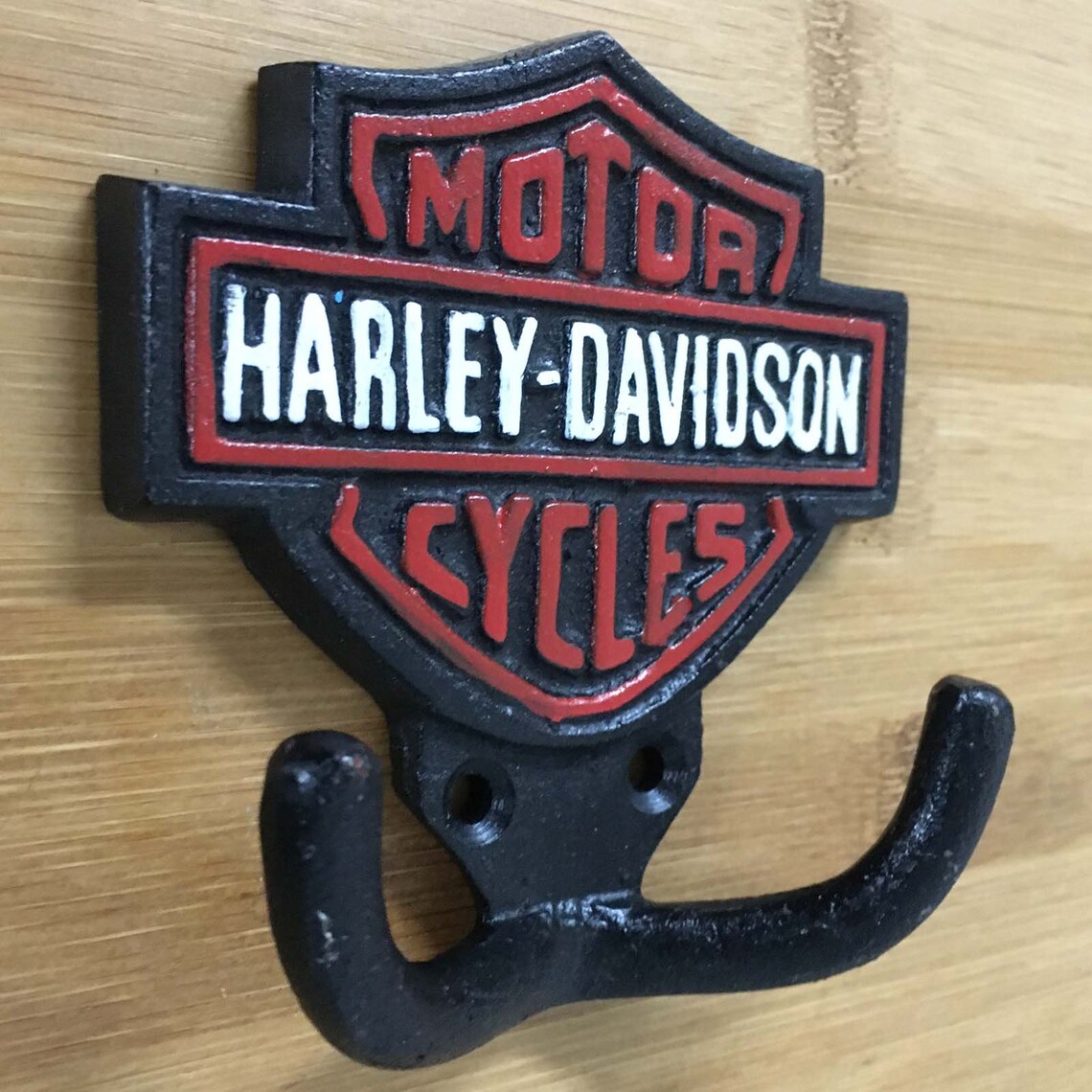 Harley Davidson Coat Hooks Metal Cast Iron Twin Hooks 10cm Etsy