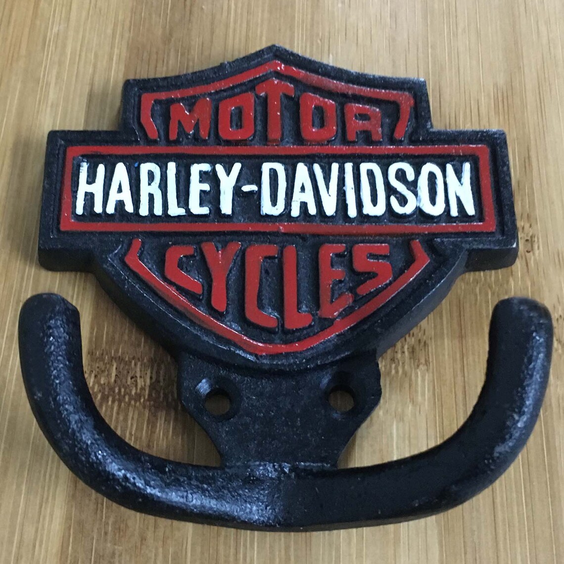 Harley Davidson Coat Hooks Metal Cast Iron Twin Hooks 10cm Etsy