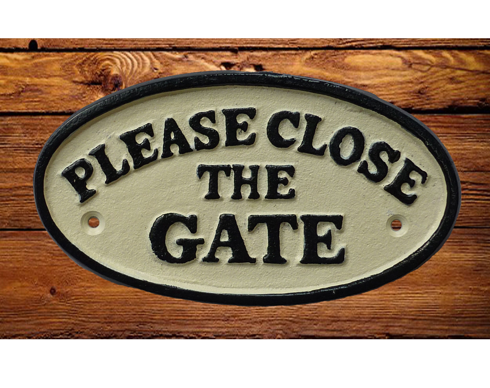 Please Close the Gate Sign FREE DELIVERY Cast Iron Plaque Hand Etsy UK