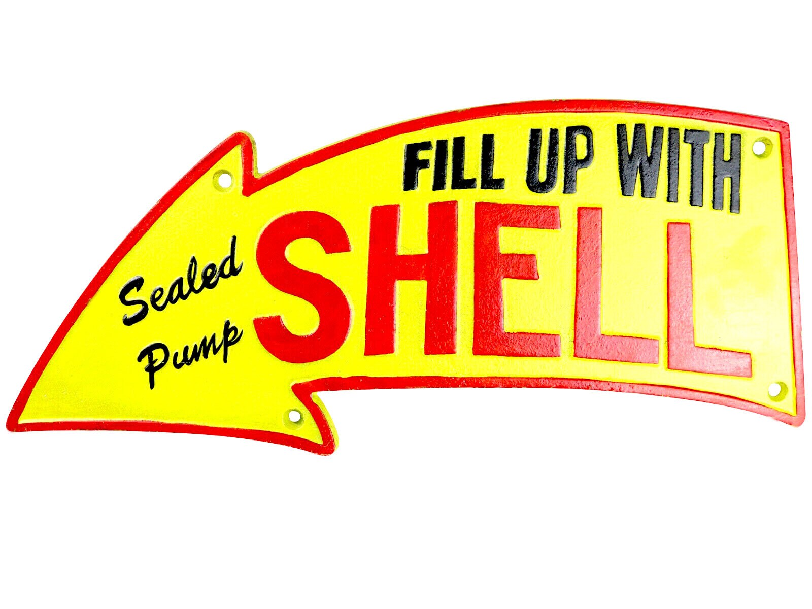 Large Shell Garage Arrow Sign 40cm Repro 1950s Cast Iron Etsy UK