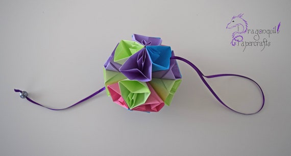 Origami Papier Blumen Kugel Kusudama Ball Kirsche Blüte Home Decor Hochzeit Geschenk