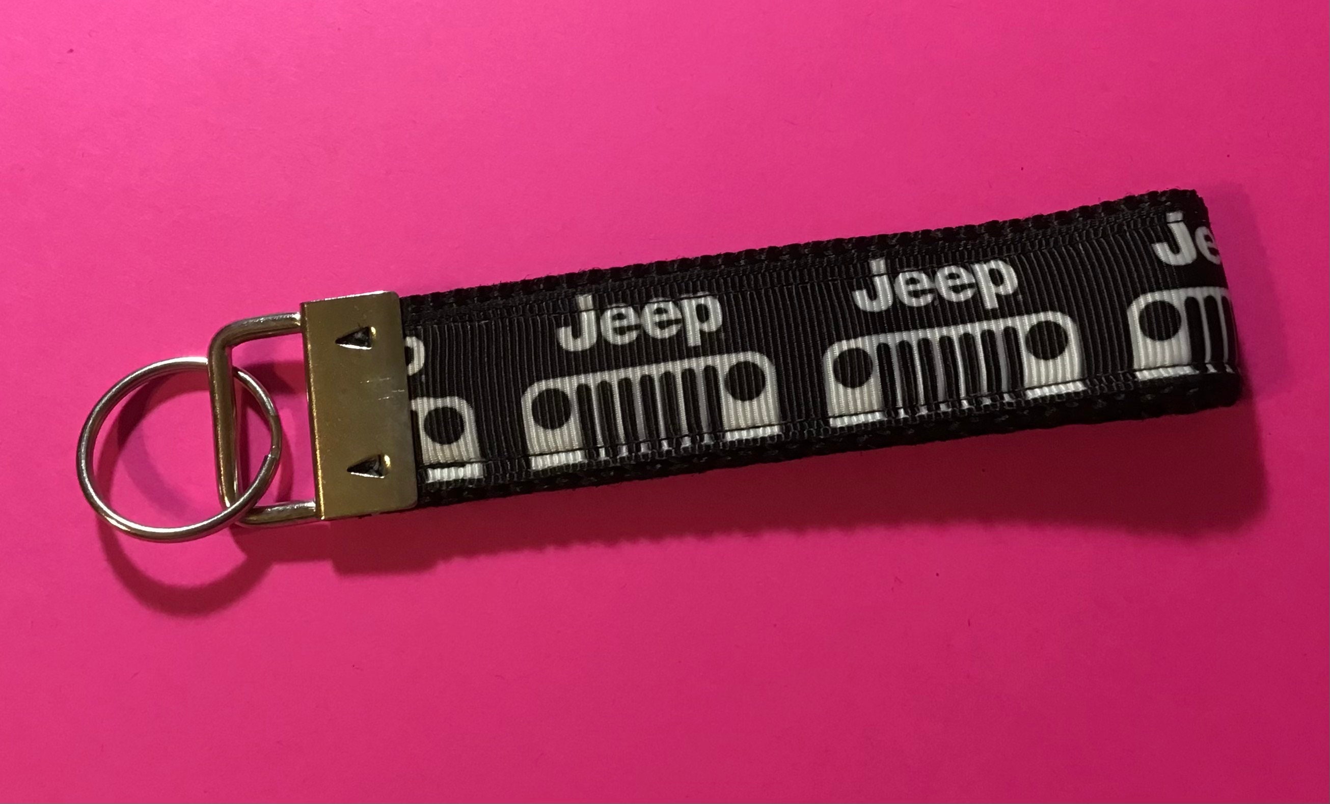 Jeep Ribbon Nylon bing Keychain Etsy