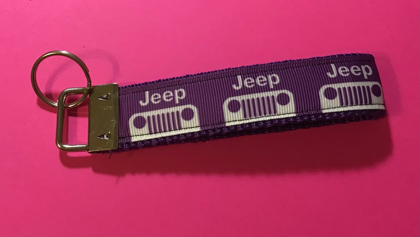 Jeep Ribbon Nylon bing Keychain Etsy