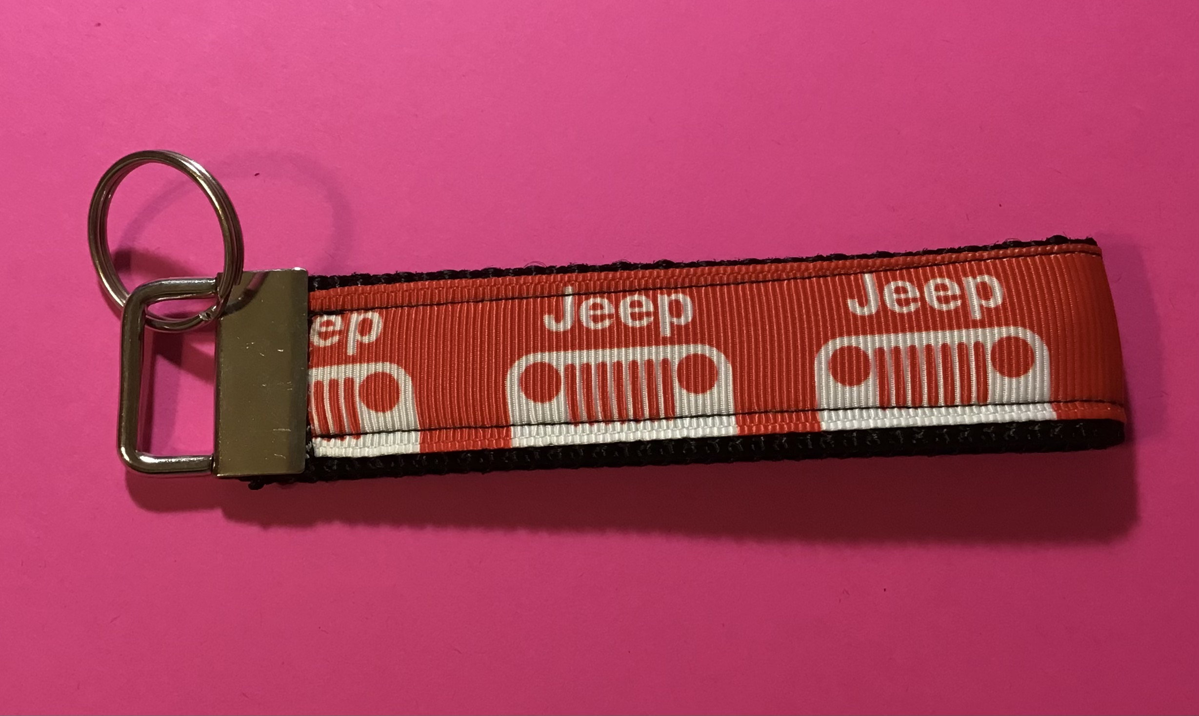 Jeep Ribbon Nylon bing Keychain Etsy